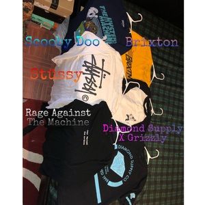 6 in 1 Men’s Sz M T shirt Bundle/Lot Skate Urban